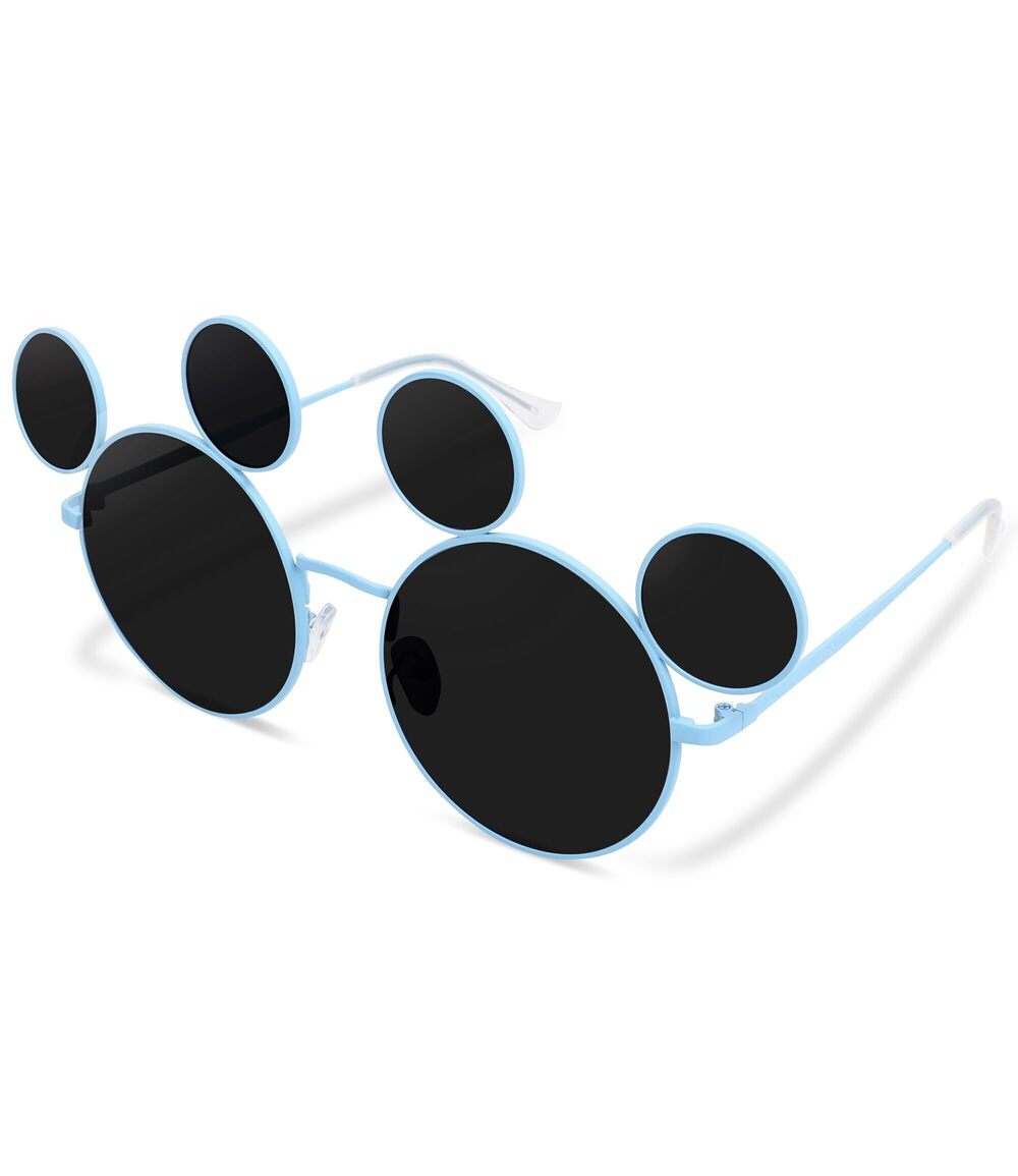 8245 Mouse Ears Sunglasses , Black Cartoon Sun Glasses with Case, Theme
